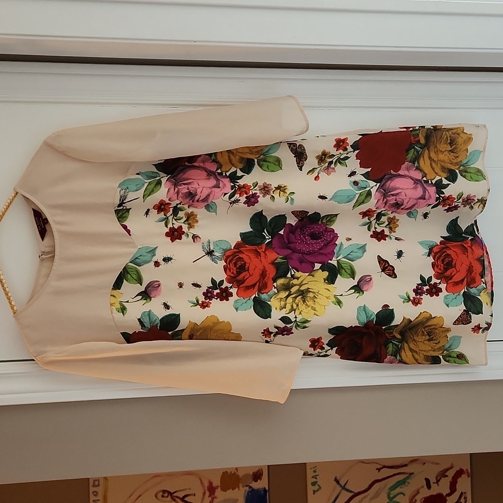 Ted Baker London floral garden print dress, size 3